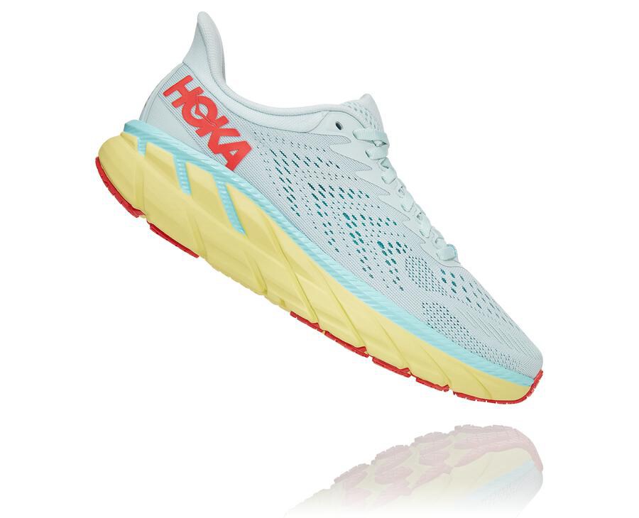 Hoka One One Running Shoes Womens Blue - Clifton 7 - 36145YUXV